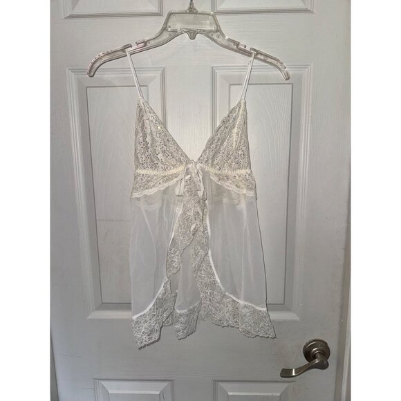 Victoria's Secret Other - Victoria Secret White Sheer Lace Chemise Size Large